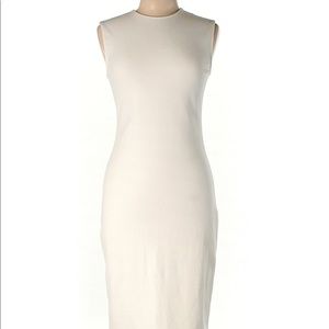 VINCE. Winter white stretchy sheath with back zip